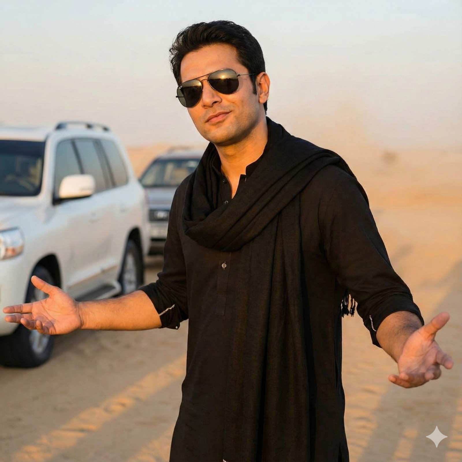 Akshay Khanna | Powerful Desert Pose & Warm Golden Hour Cinematic Vibes