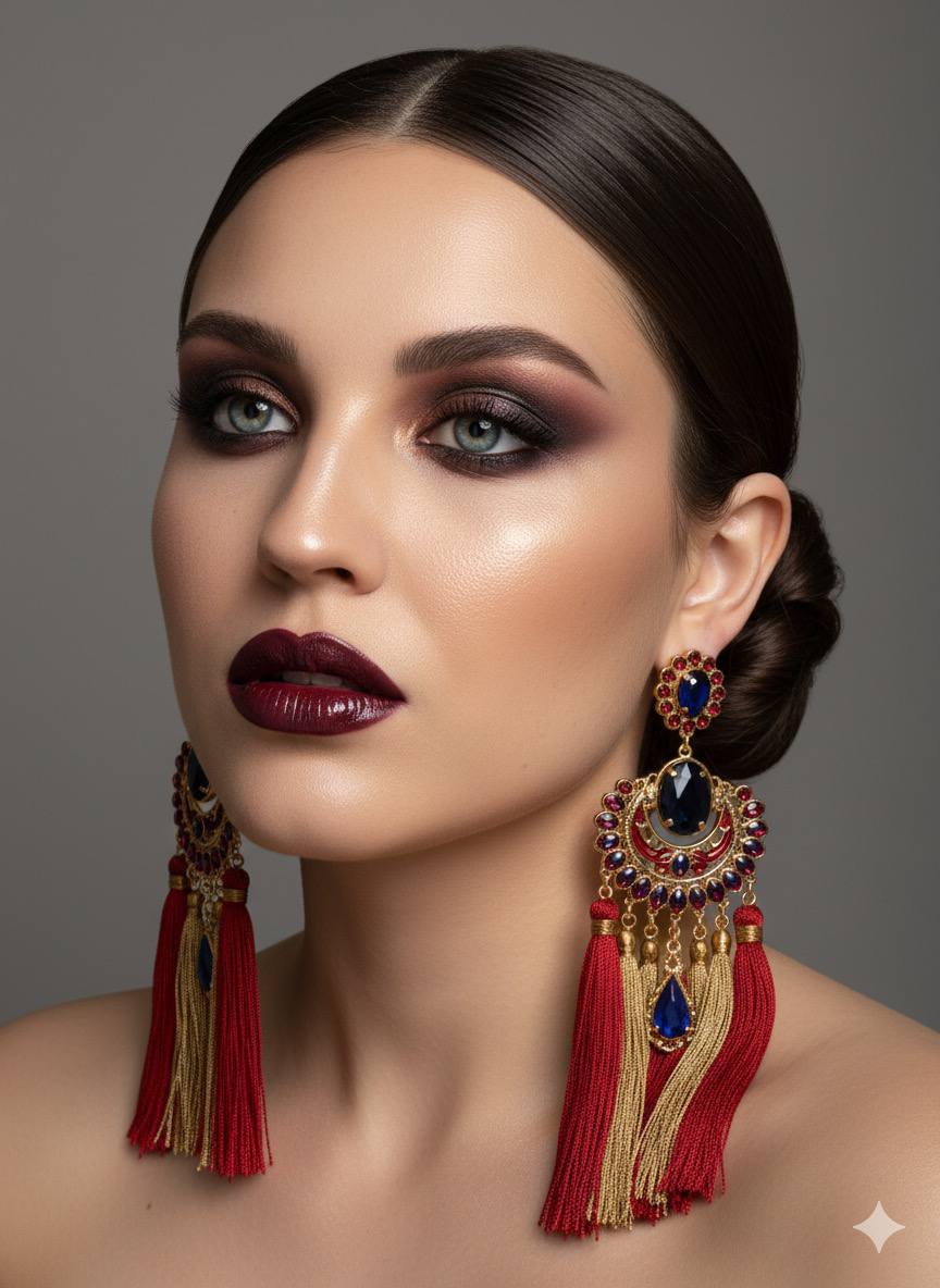 High-Fashion Beauty Editorial Portrait