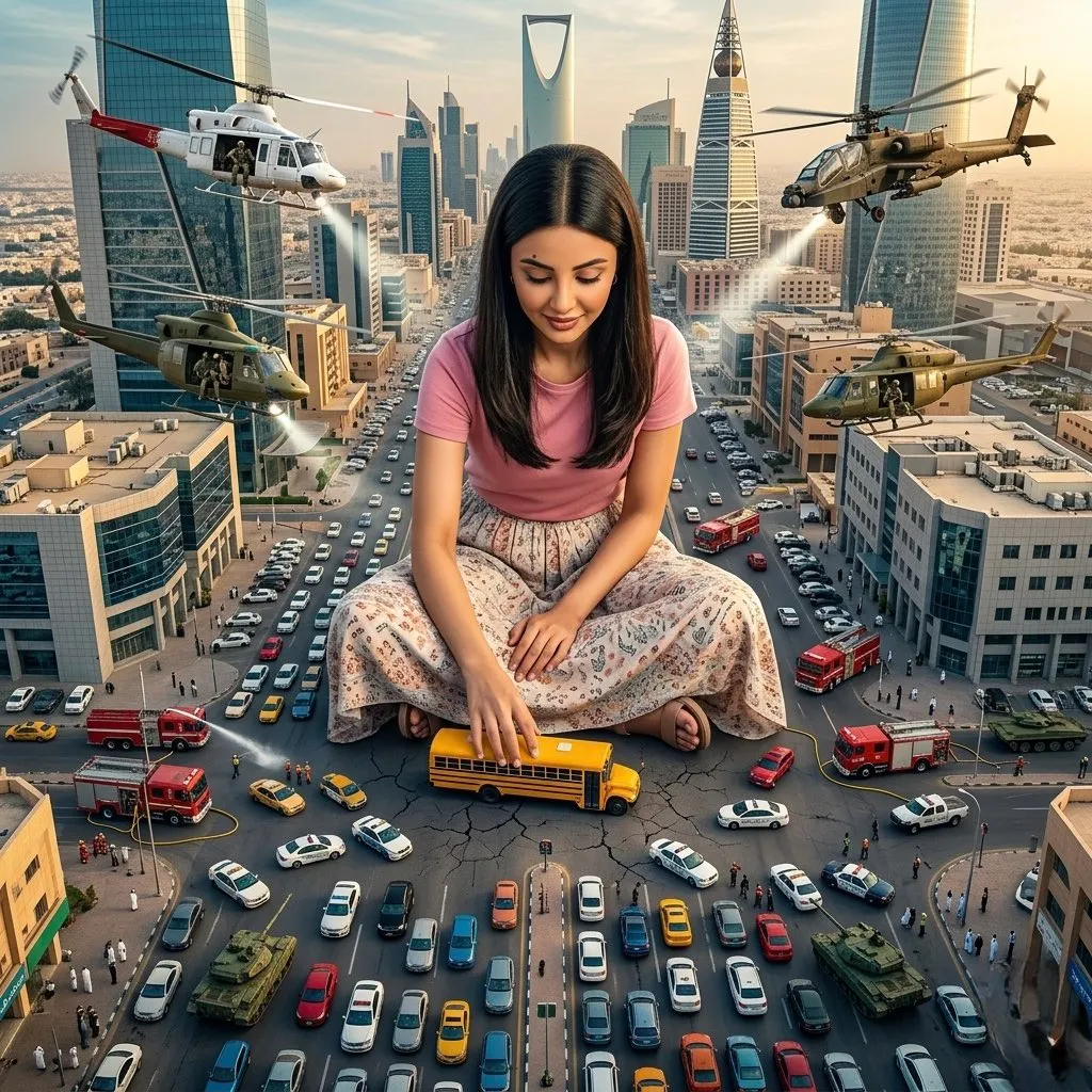 Giant Boy in the City – Cinematic Hyper-Realism