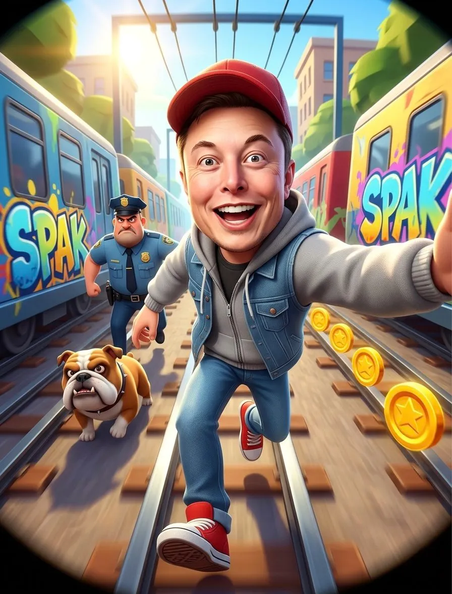 Subway Surfers Chase – 3D Animation Style Selfie