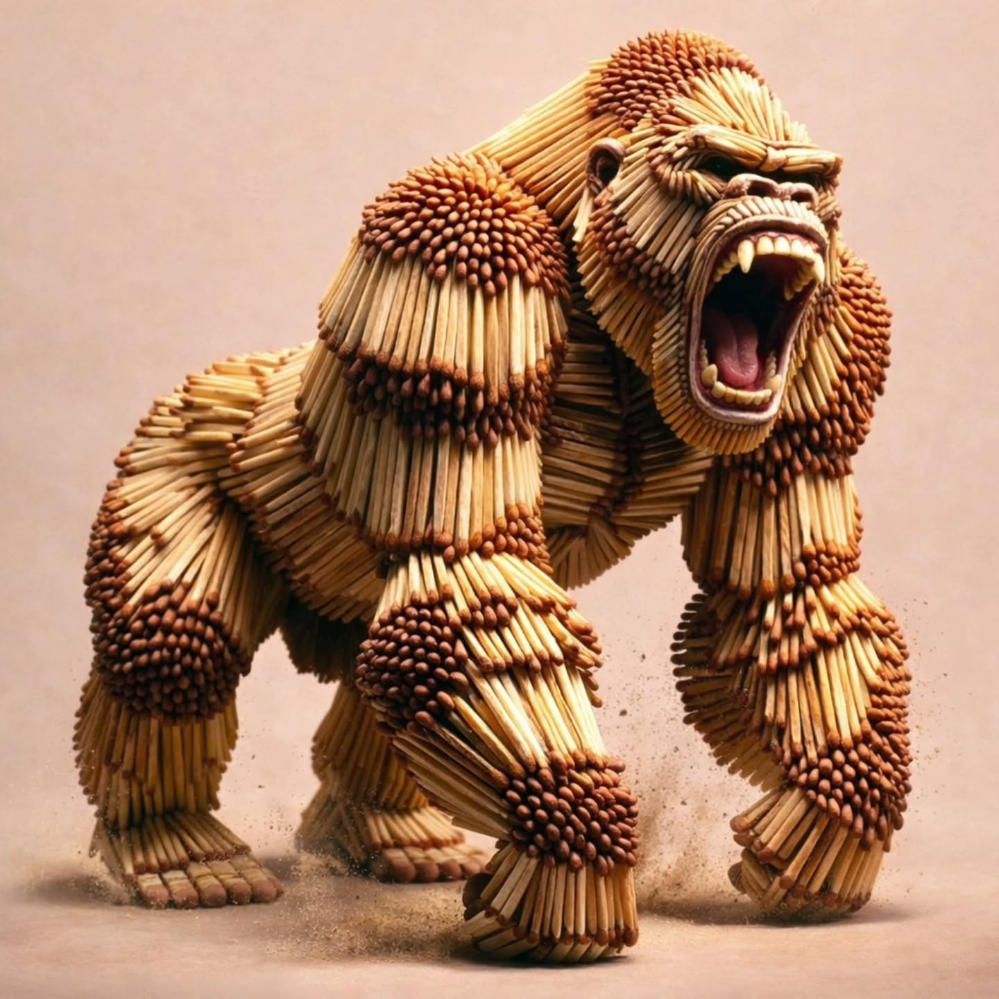 Greatness in Matchsticks – Photorealistic 3D Sculpture Series