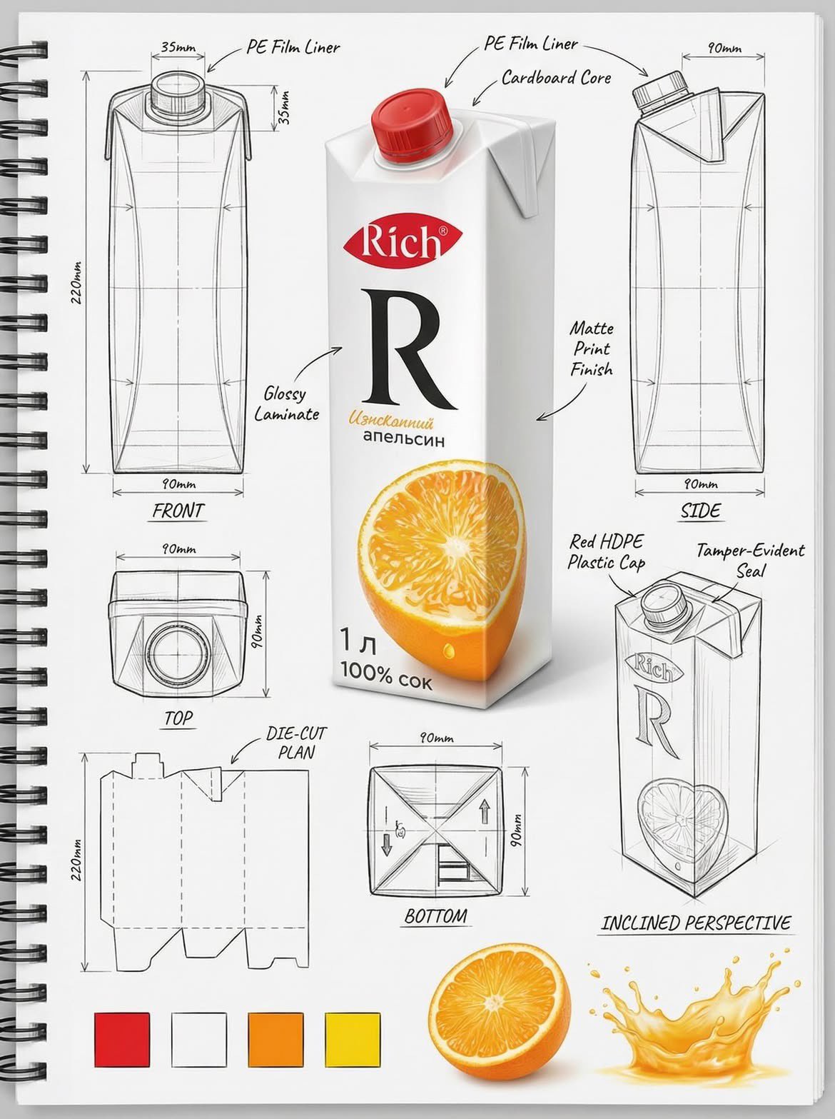 Industrial Packaging Design Sheet