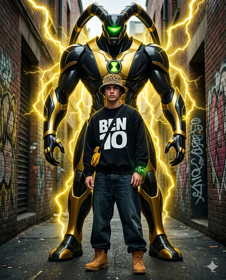 Ben 10 Alleyway – Hyper-Realistic 8K Cinematic Portrait